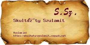 Skultéty Szulamit névjegykártya